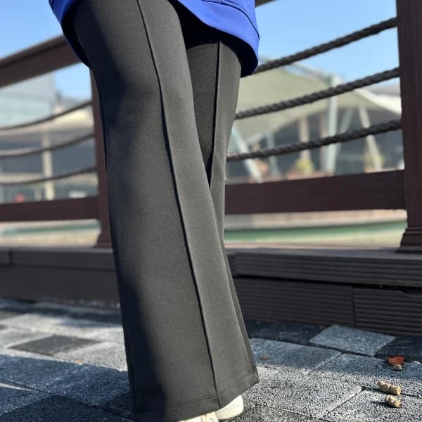 Scuba Sweat Pantolon Takım Saks Ve Siyah