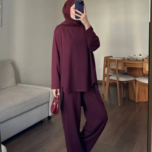 Mina Oysho Takım - Bordo