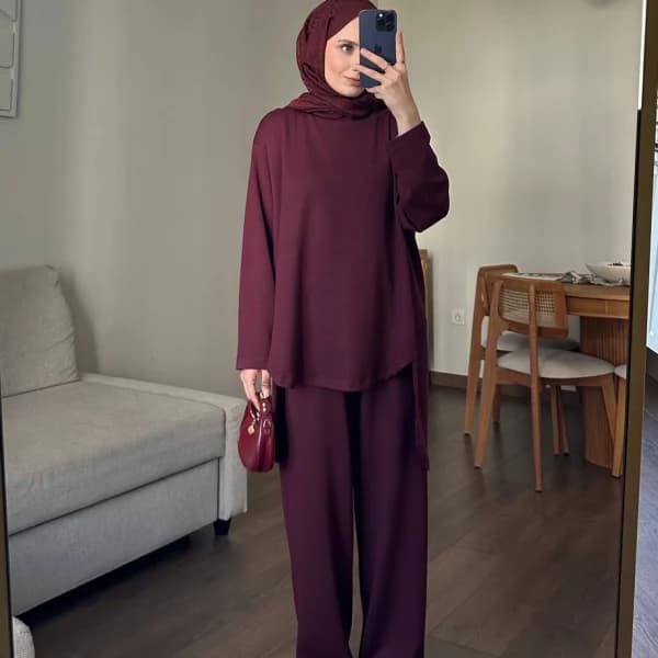 Mina Oysho Takım - Bordo