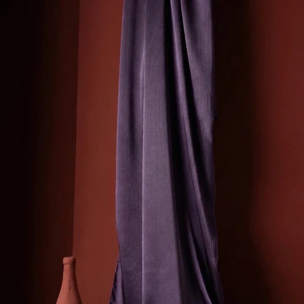 Kırışmaz Janjan Şal 185*70 Cm - Mürdüm