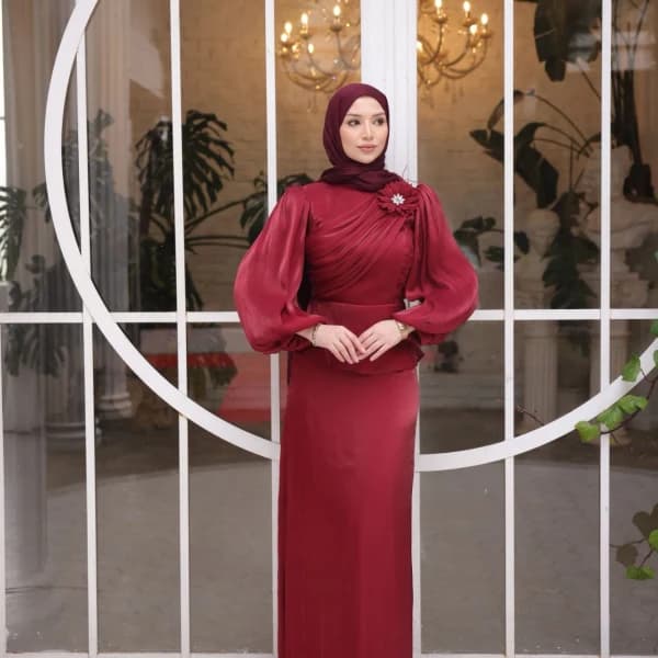 Asel Elbise Kırmızı